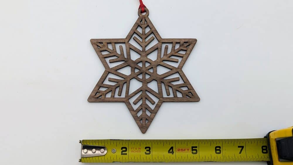 large snowflake size