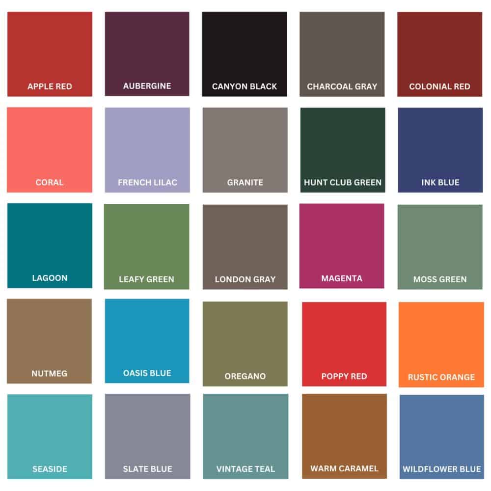 sign color palette