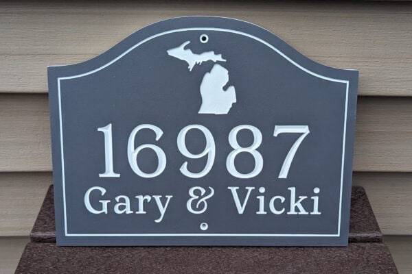 custom address sign