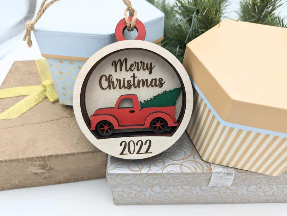 red truck ornament