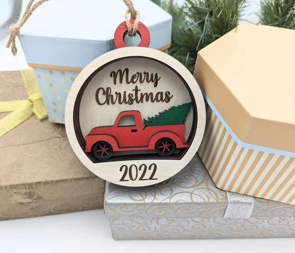 red truck ornament