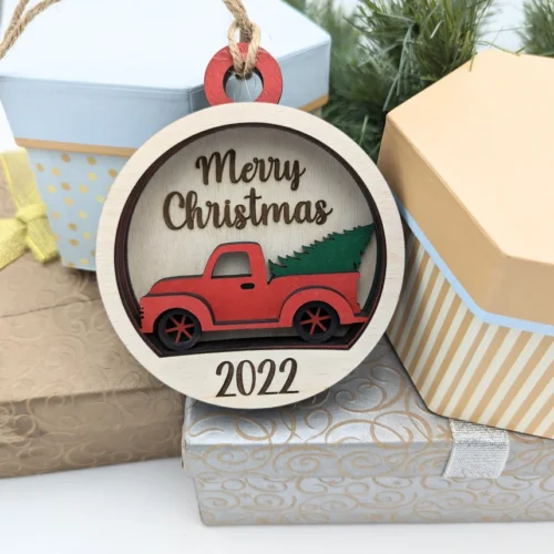 red truck ornament