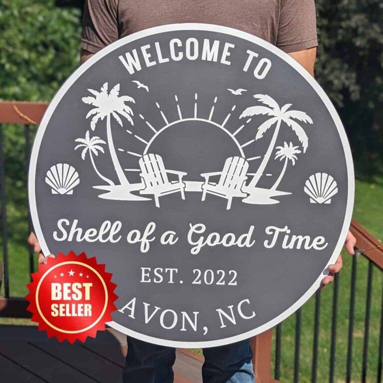 shell of a good time best seller custom pvc sign