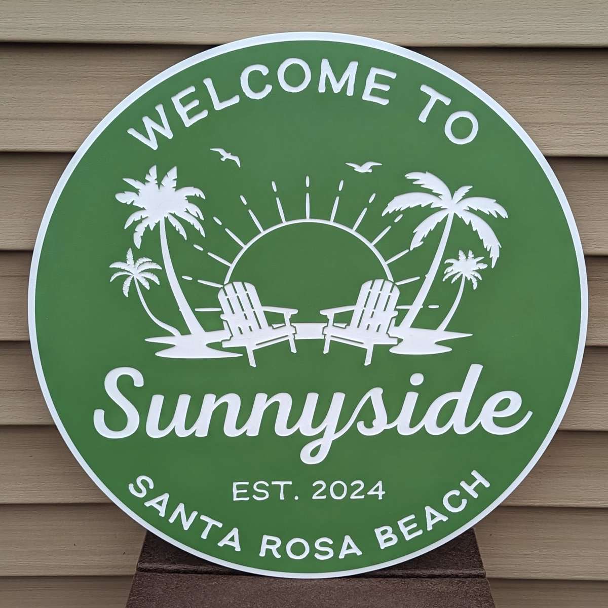 green sunnyside personalized sign