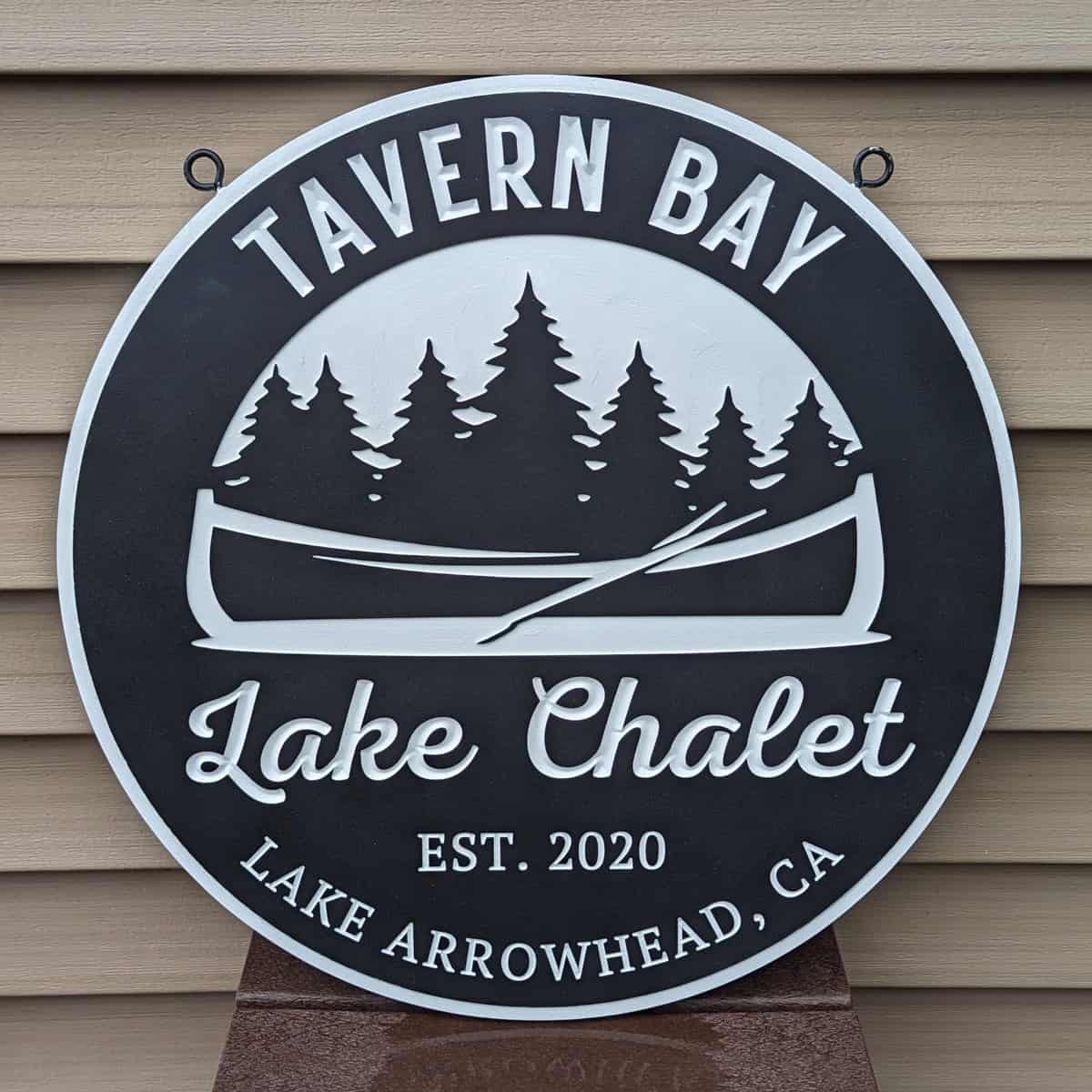 lake chalet cabin sign custom pvc personalized pvc sign