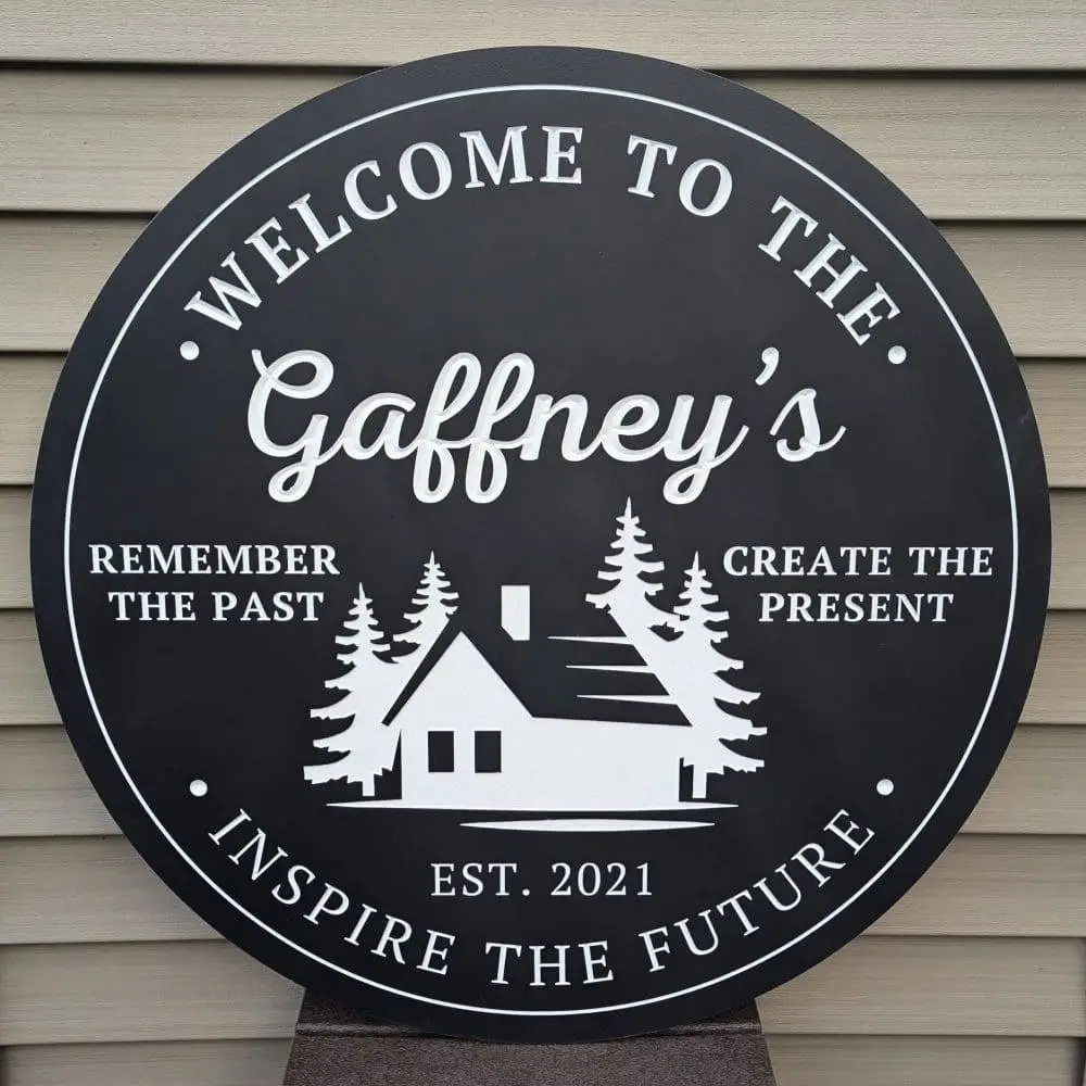 inspire the future cabin sign